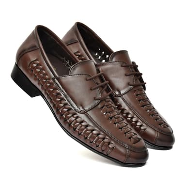 Air net Brown Lace-Up Shoes